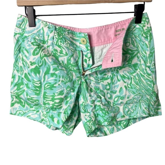 Lilly Pulitzer Callahan Shorts Green Size 00 Summer - Picture 3 of 7